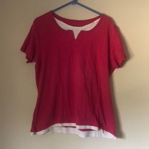 Colewater Creek majenta pink with White top